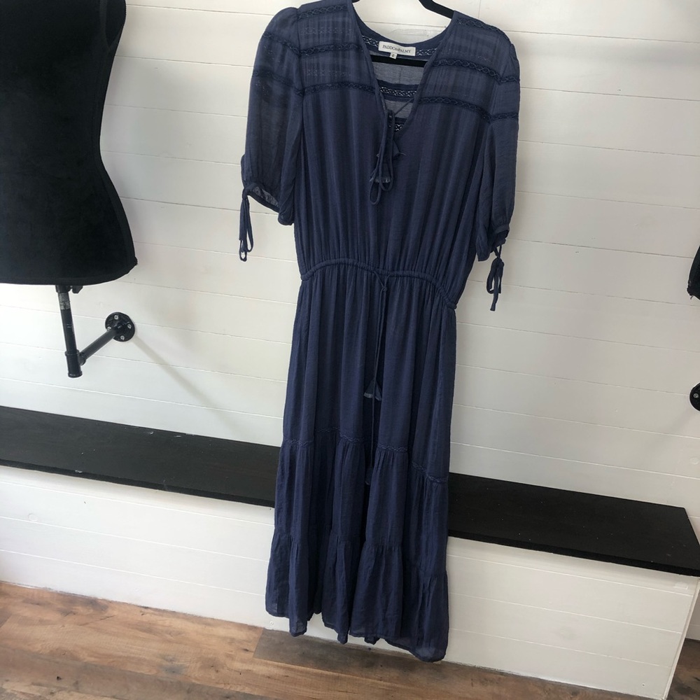 Paddo to Palmy Navy Dress